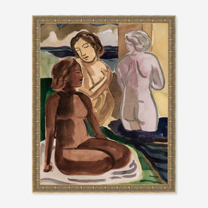 Coastal Bathers Wall Art by David Erickson