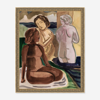 Coastal Bathers Wall Art by David Erickson