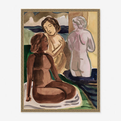 Coastal Bathers Wall Art by David Erickson