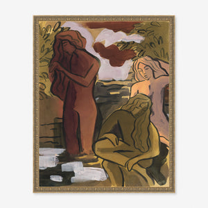 Bathing Women Wall Art by Kathy Mann