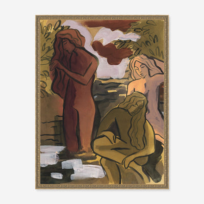 Bathing Women Wall Art by Kathy Mann
