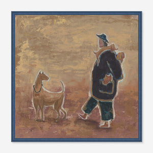 Walking with Dogs Wall Art by Sena Zander