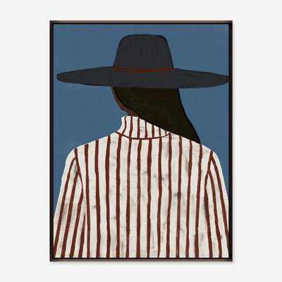 Modern Woman with a Hat Wall Art