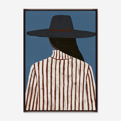 Modern Woman with a Hat Wall Art