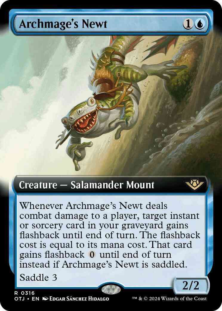 Archmage's Newt [316] [Extended Art] [Outlaws of Thunder Junction] [Non-Foil]