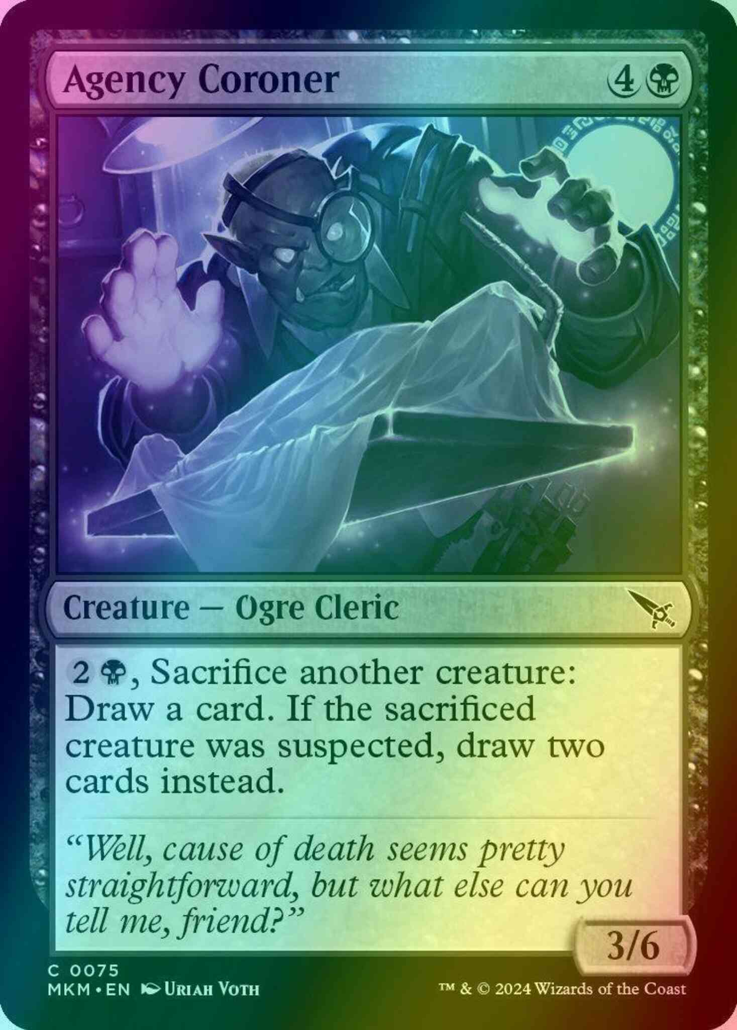 Agency Coroner [75] [Murders at Karlov Manor] [Foil]