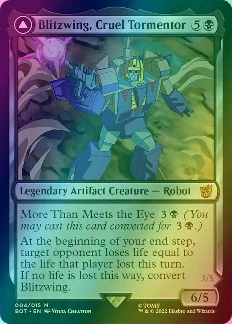 Blitzwing, Cruel Tormentor // Blitzwing, Adaptive Assailant [4] [Universes Beyond: Transformers] [Foil]