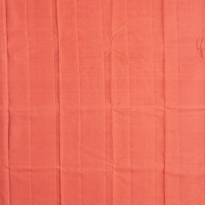 Chestnut Pink Handloom Kanchipuram Silk Saree With Square Buttas