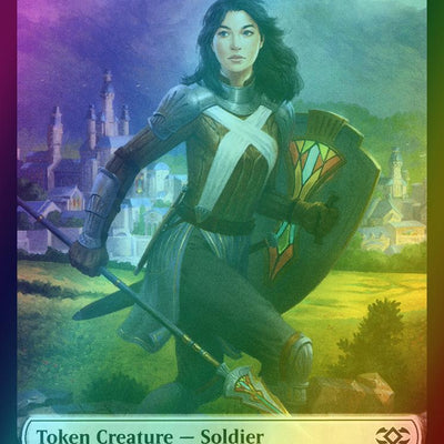 Beast Token (13) // Soldier Token (06) [Double Masters Tokens] [Foil]