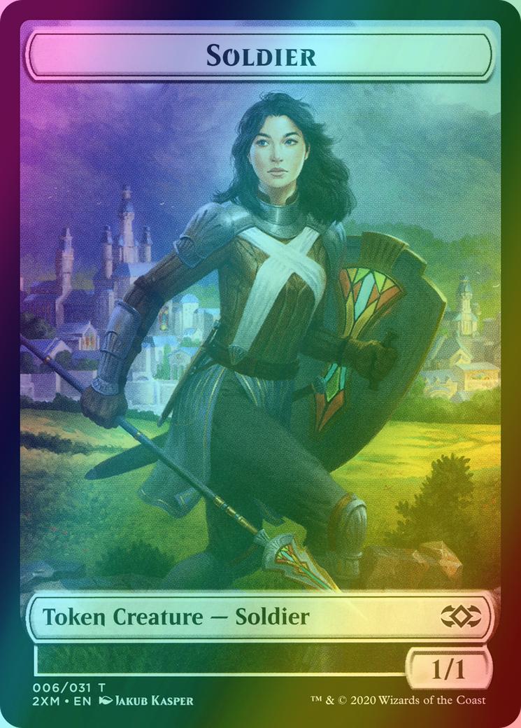 Beast Token (13) // Soldier Token (06) [Double Masters Tokens] [Foil]