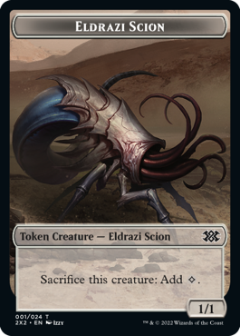 Bear Token (14) // Eldrazi Scion Token (01) [Double Masters 2022: Tokens] [Non-Foil]