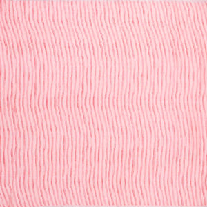 Bubblegum Pink Handloom Linen Saree With Printed Red Floral Motifs