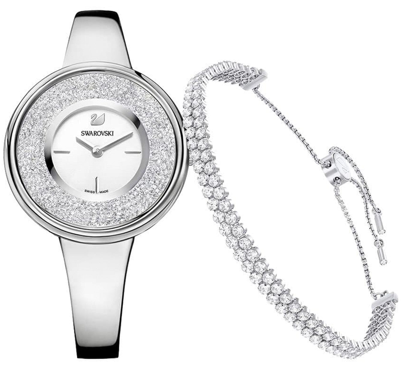 Swarovski Crystalline Pure White Dial Women 34mm