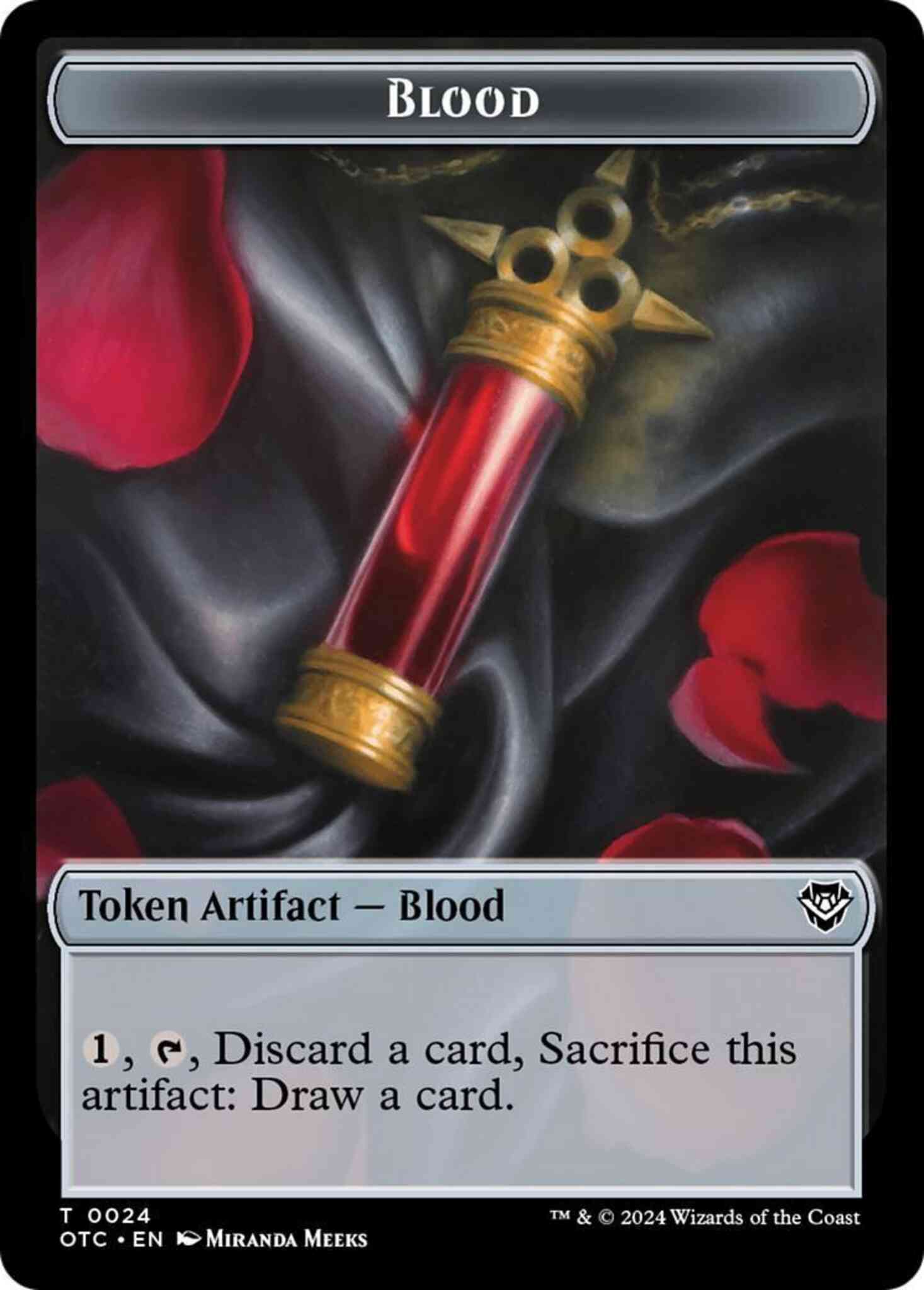 Blood Token (24) // Rat Token (08) [Outlaws of Thunder Junction: Commander: Tokens] [Non-Foil]