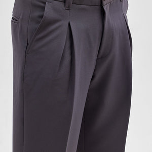 Grey Slim Fit Stretch Trousers