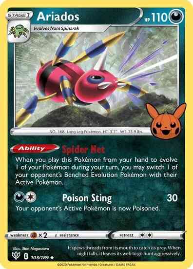 Ariados - 103/189 - Promo [Trick or Trade BOOster] [swsh3msp-103] [Non-Holo]