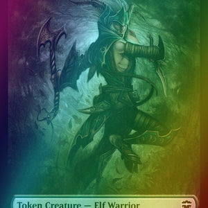 Angel Token (01) // Elf Warrior Token (08) [Commander Legends Tokens] [Foil]