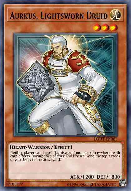 Aurkus, Lightsworn Druid - LCGX-EN250 - Ultra Rare - 1st Edition