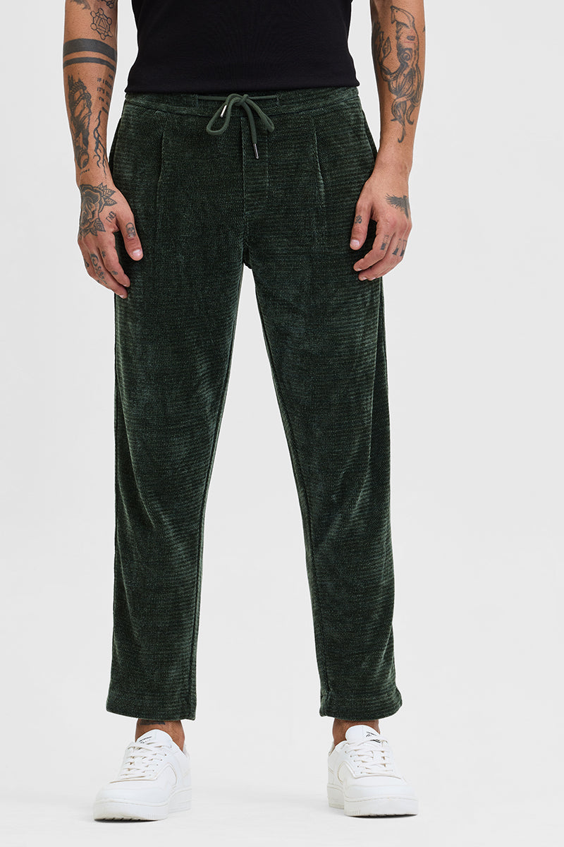 Olive Corduroy Relaxed Fit Trousers