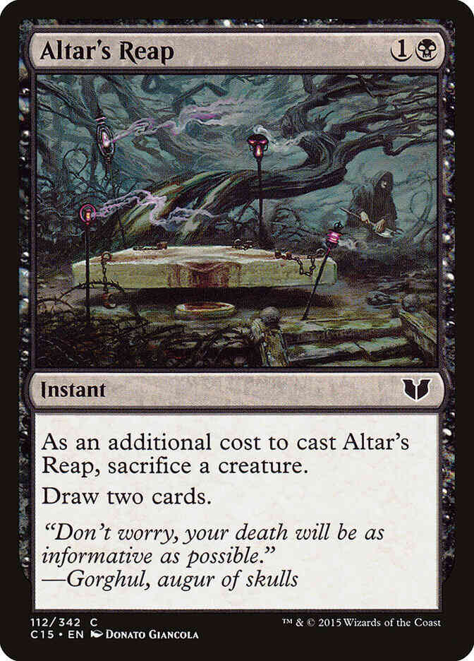 Altar's Reap [112] [Commander 2015] [Non-Foil]