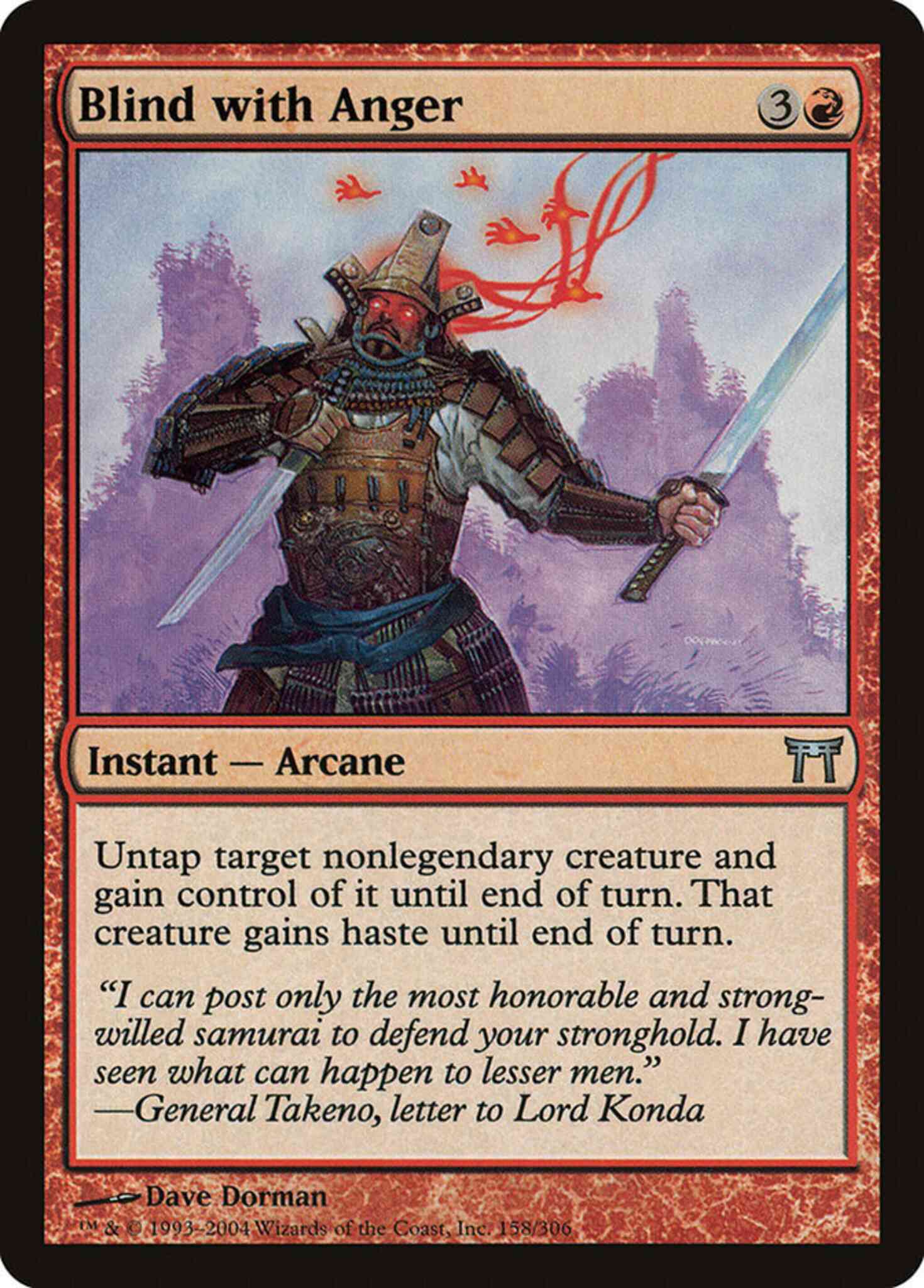 Blind with Anger [158] [Champions of Kamigawa] [Non-Foil]