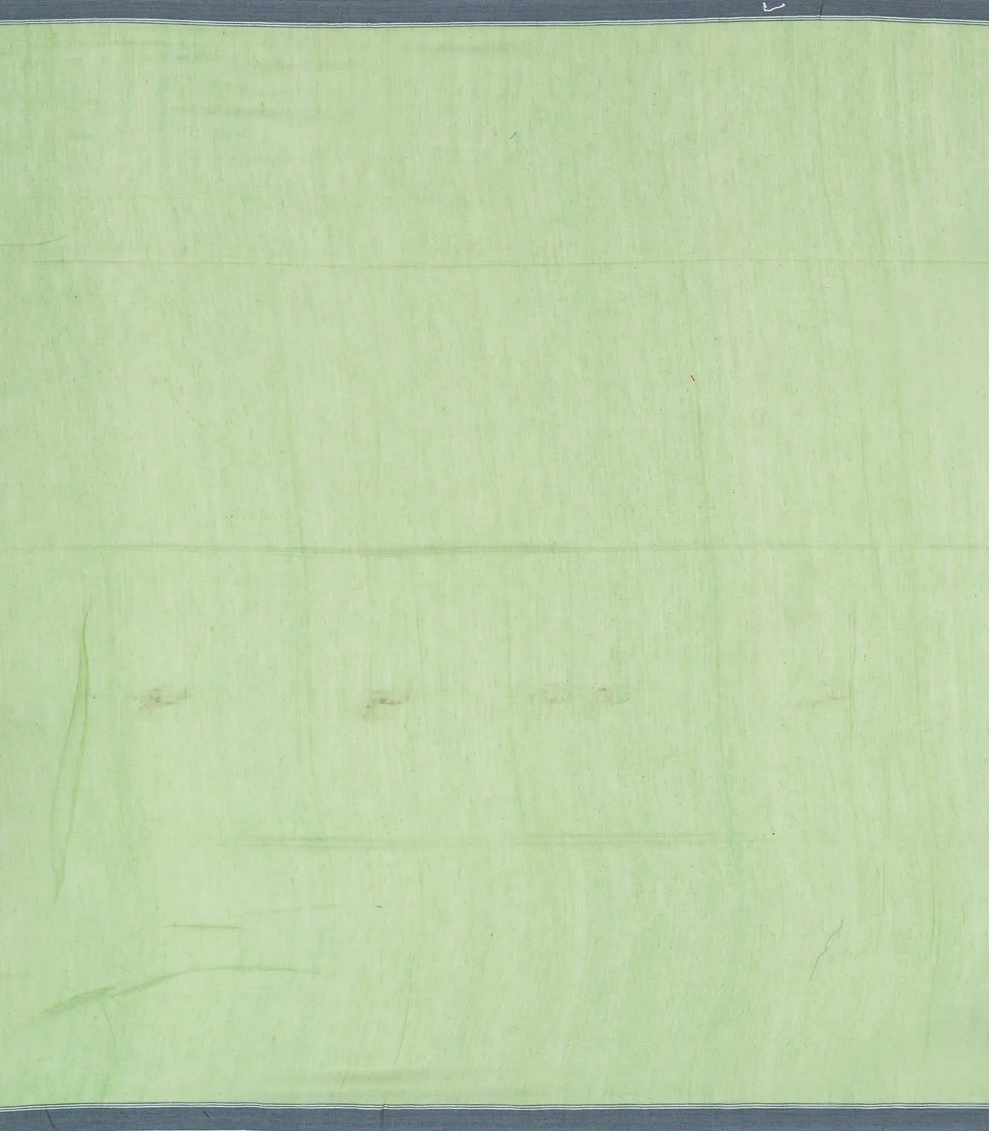 Mint Green Bengal Cotton Saree With Floral Motifs