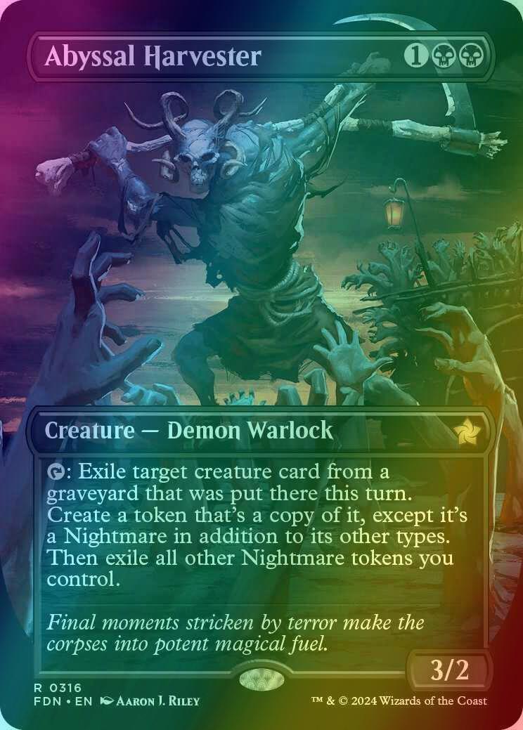 Abyssal Harvester [316] [Borderless] [Foundations] [Foil]