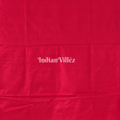 Blue Red Flower Design Bomkai Sambalpuri Ikat Silk Saree