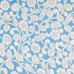 Yellow floral & bird machine-print kalamkari cotton saree, contrast diamond border & kaleidoscopic floral printed pallu