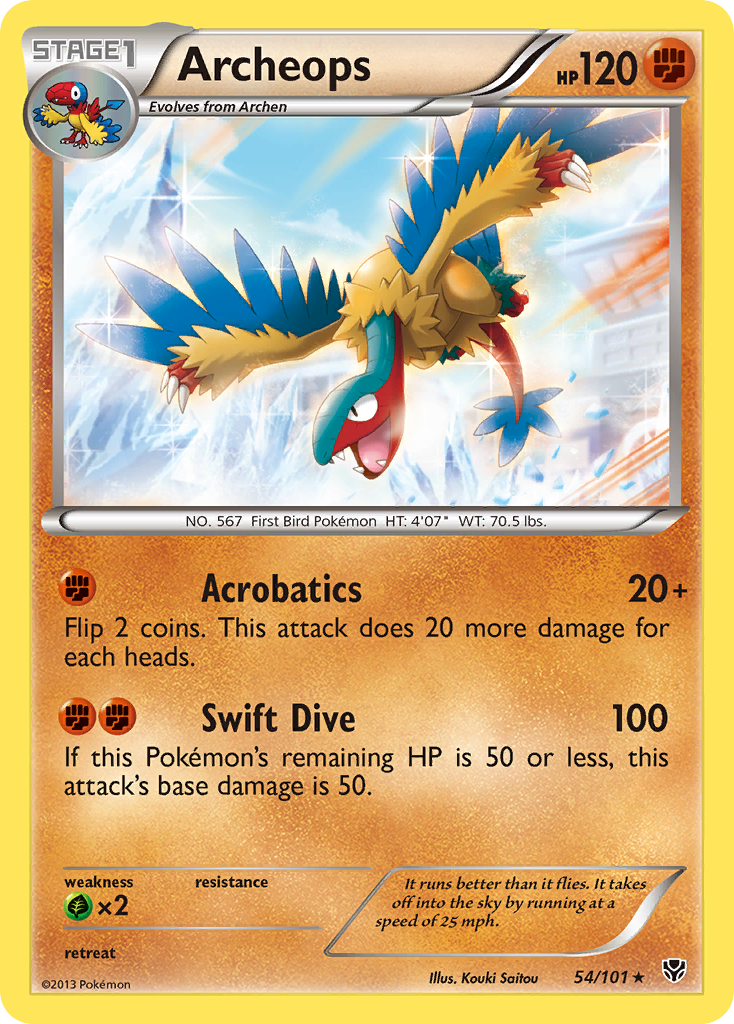 Archeops - 54/101 - Rare Holo
