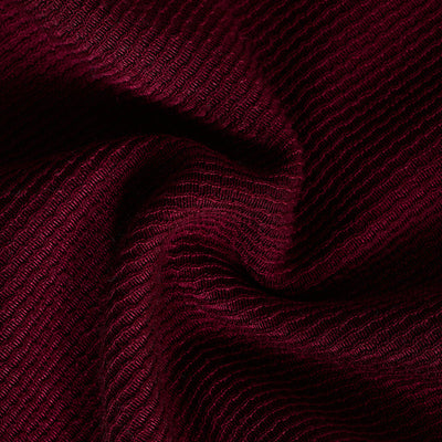 Maroon Textured Double Pocket Shirt