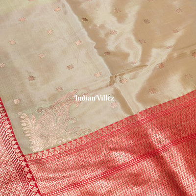 Handwoven Sandalwood Color Banarasi Katan Silk Saree