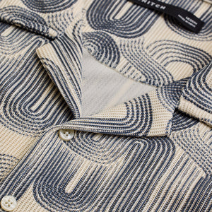 Blue Abstract Box Fit Shirt