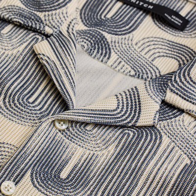 Blue Abstract Box Fit Shirt