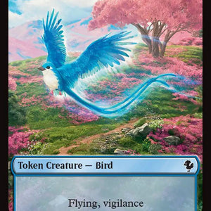 Bird Token (04) // Hero Token (05) [FIC/FIN Set Symbol] [FINAL FANTASY: Commander: Tokens] [Non-Foil]
