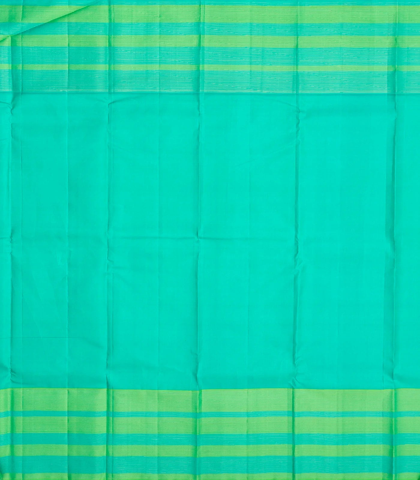 Midnight Blue Handloom Kanchipuram Korvai Silk Saree With Aquamarine Border