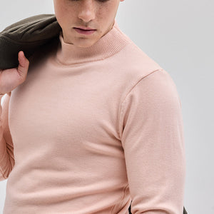 Light Pink Knitted Sweatshirt