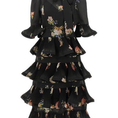 Zimmermann Pleated Sleeved Dress