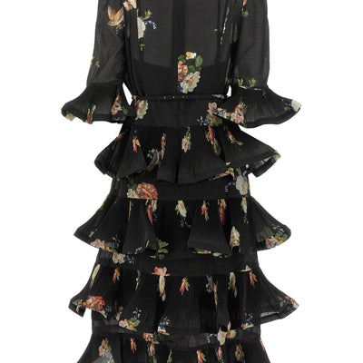 Zimmermann Pleated Sleeved Dress