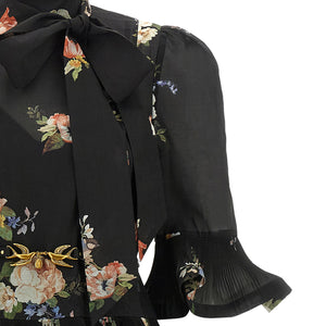 Zimmermann Pleated Sleeved Dress
