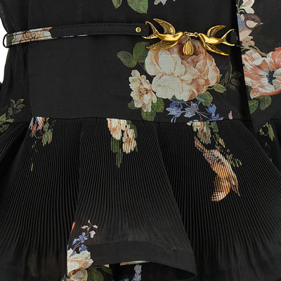 Zimmermann Pleated Sleeved Dress