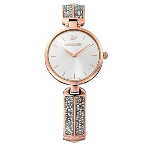 Swarovski Dream Rock Silver Dial & Rose Gold Watch for Ladies