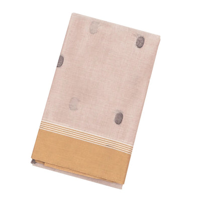 Baby Pink Handloom Rasipuram Cotton Saree With Coin Buttas