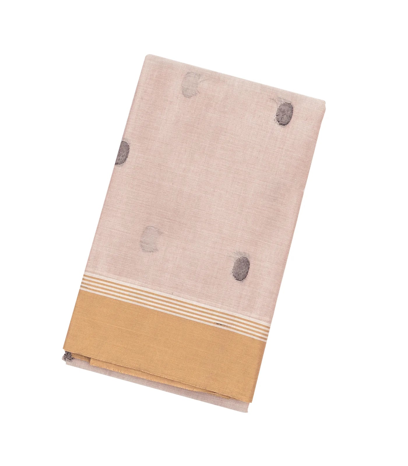 Baby Pink Handloom Rasipuram Cotton Saree With Coin Buttas
