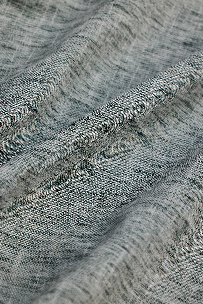 Grey Linen Blend Shirt
