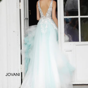 Tulle Sleeveless A-line Gown by Jovani 55634