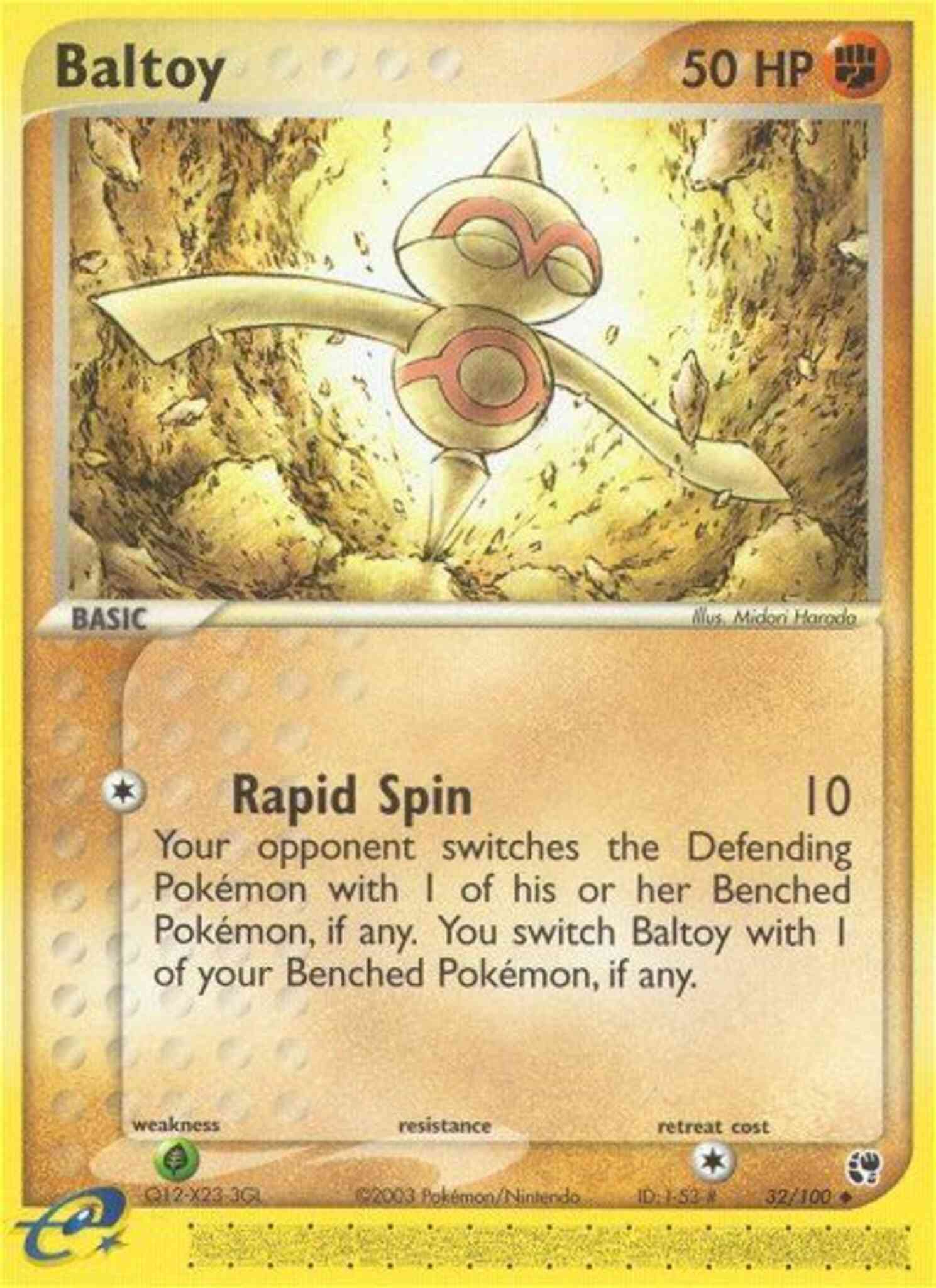 Baltoy - 32/100 - Uncommon [ex2-32] [Non-Holo]