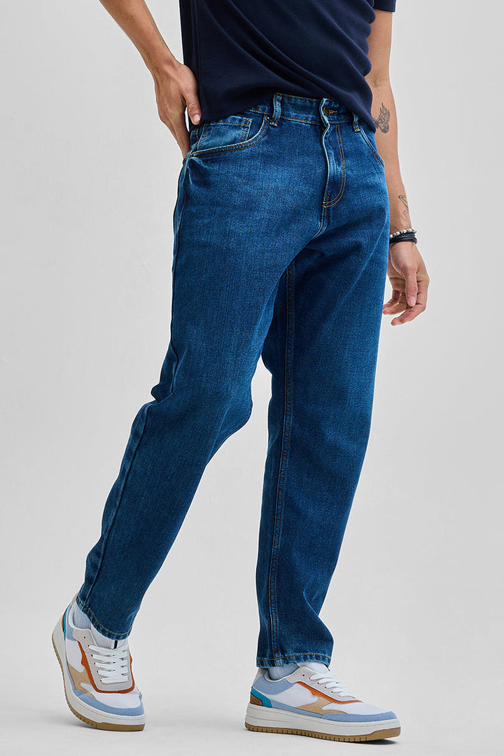 Dark Blue Baggy Fit Jeans