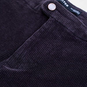 Black Corduroy Slim Fit Trousers
