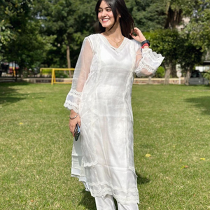 Sophia Organza Straight Kurta Set